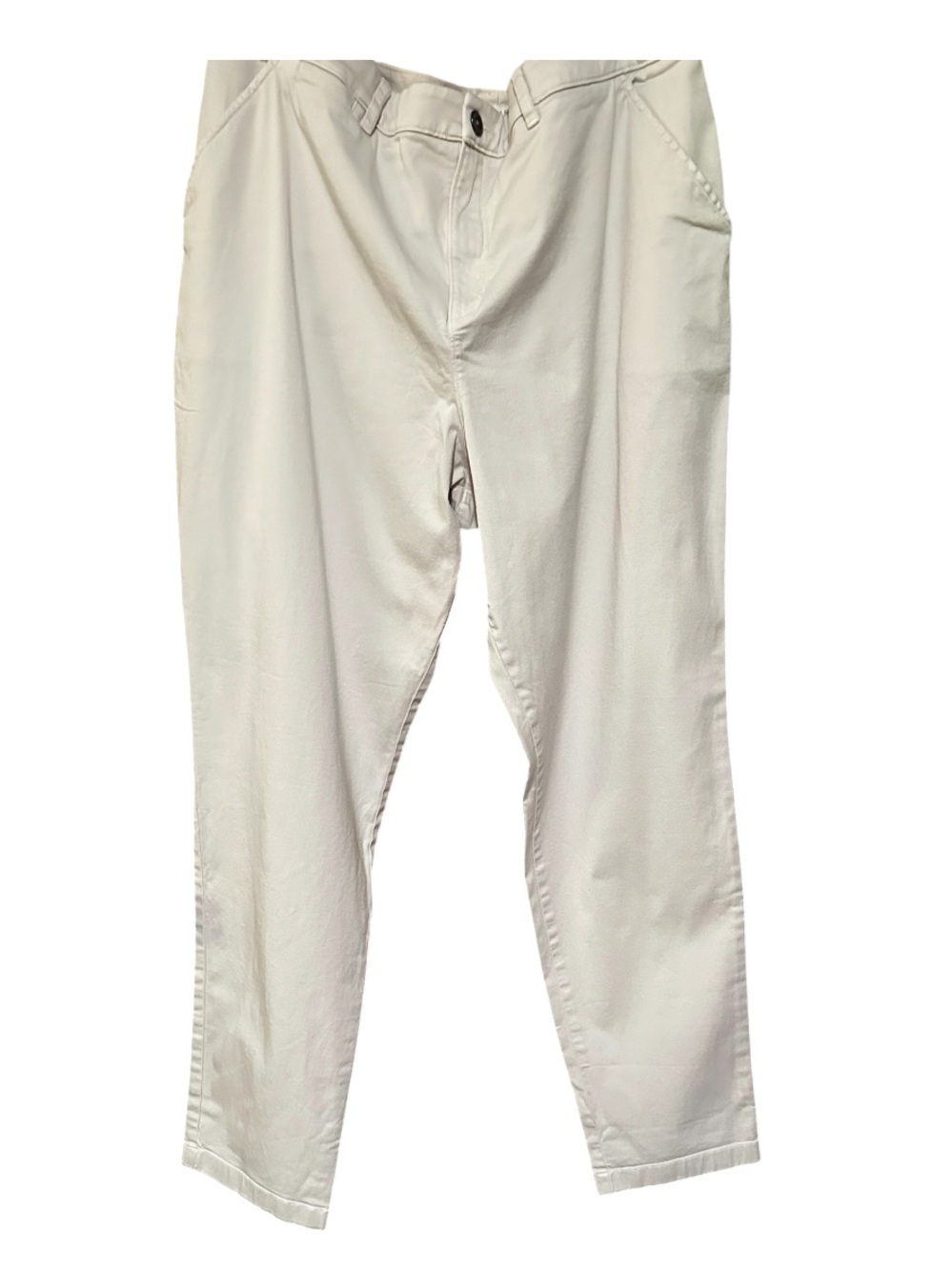 Garnet Hill Woman’s Classic Cream Chinos - Timeless Casual Pants